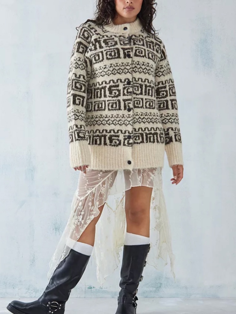 Damson Madder Dickson Knitted Cardigan
